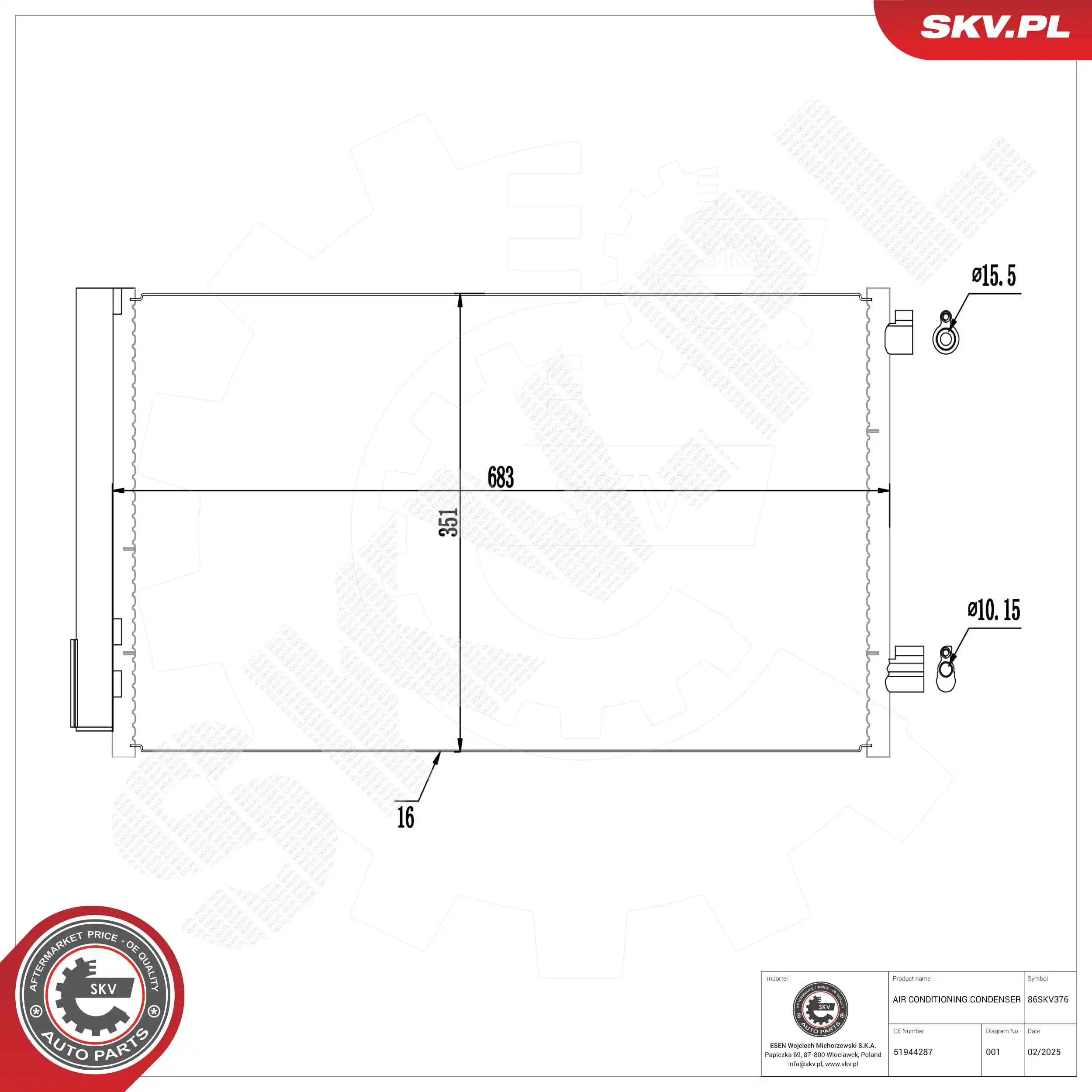 Condenser, air conditioning